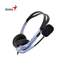 Audifonos Genius Con Micrófono Blue HS-04S Volp Chatting para PC